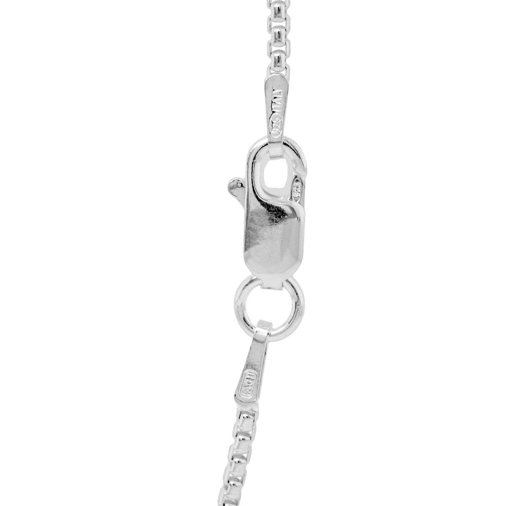 Sterling Silver Round Box Chain 18"