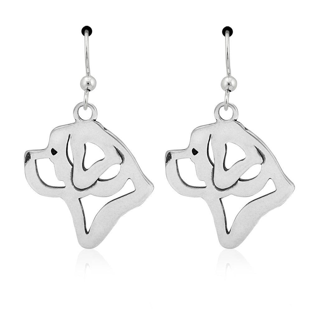 Saint Bernard Earrings in Sterling Silver