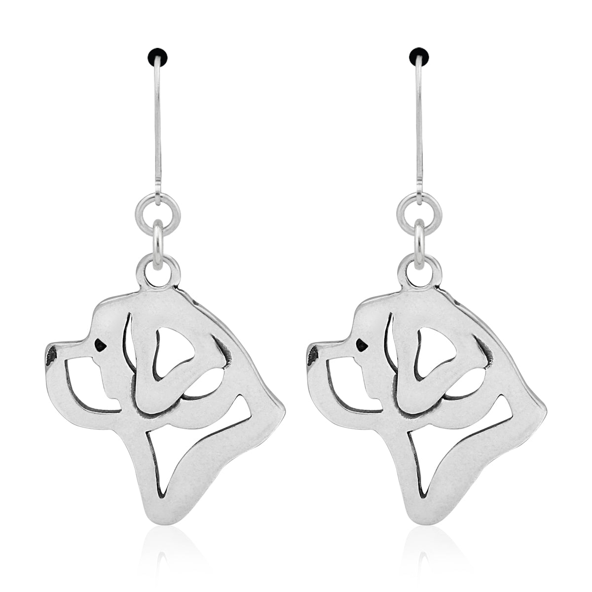Saint Bernard Earrings in Sterling Silver