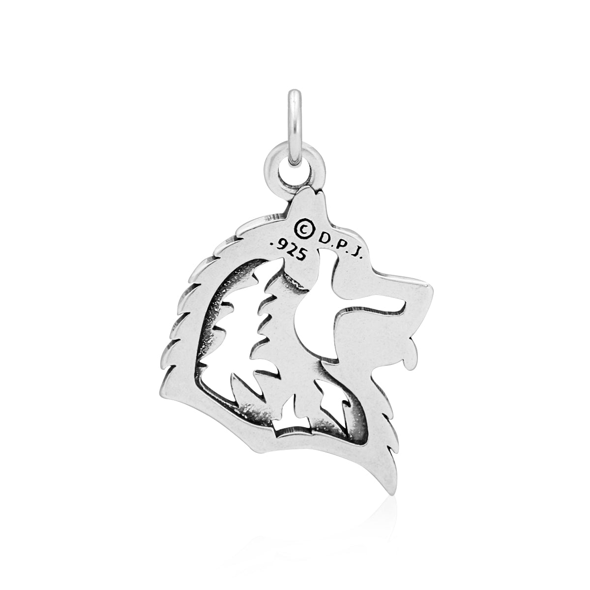 Samoyed Necklace in Sterling Silver