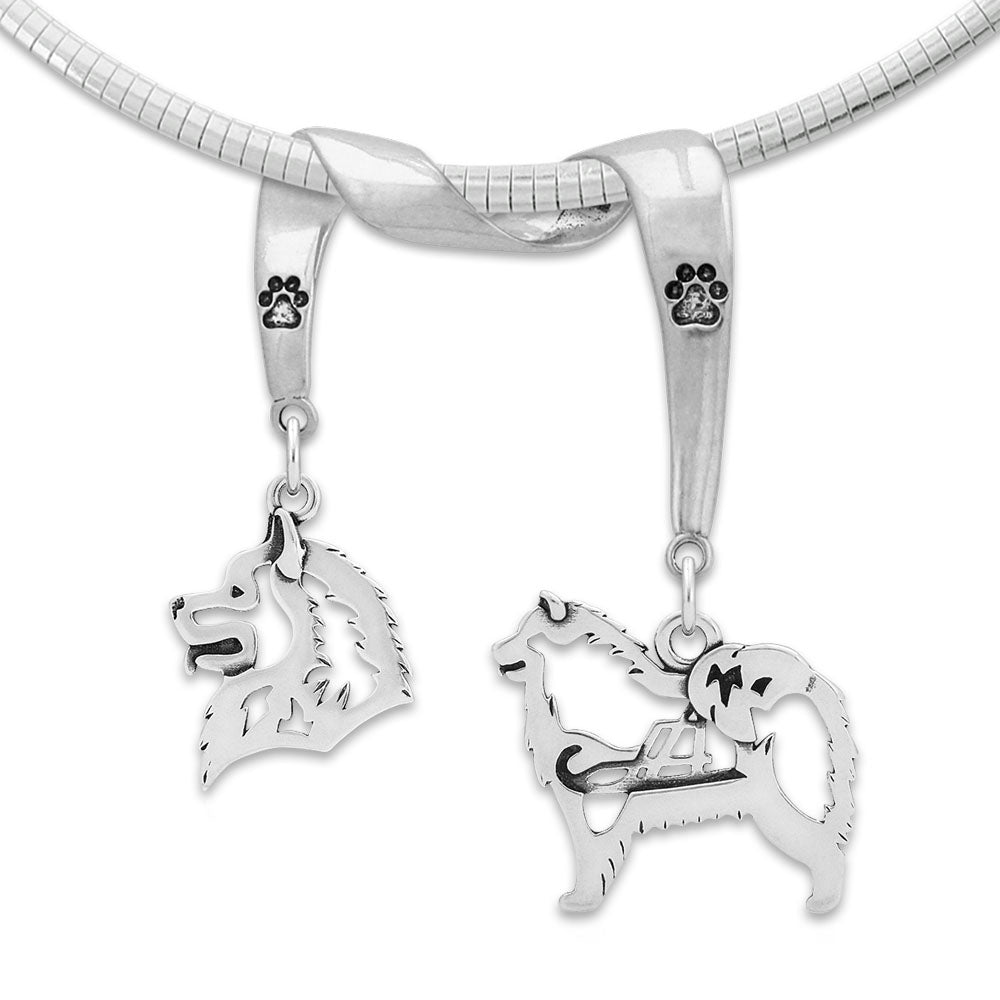 Samoyed Luxury Necklace in Sterling Silver
