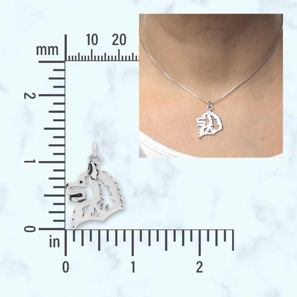 Samoyed Necklace in Sterling Silver