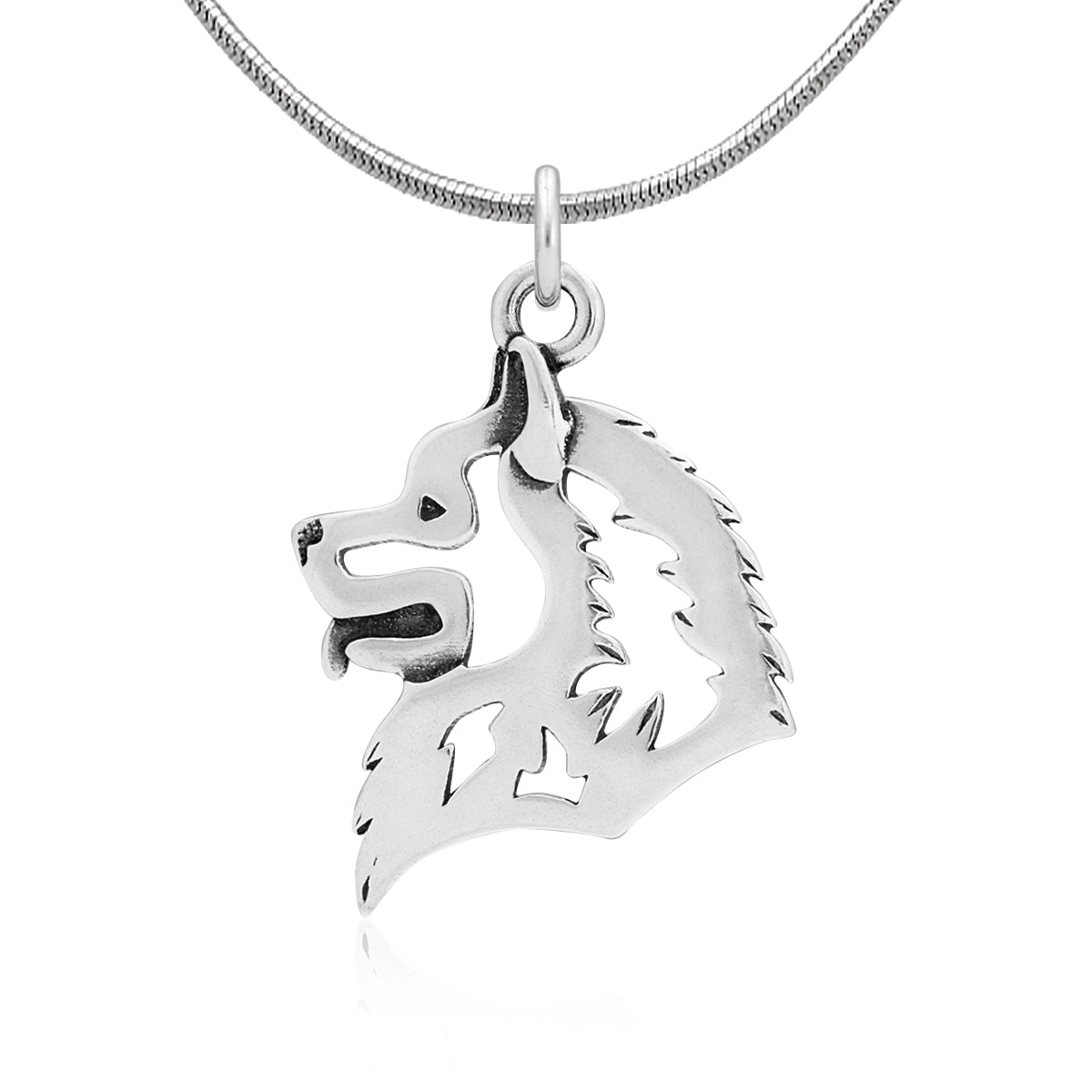 Samoyed Necklace in Sterling Silver