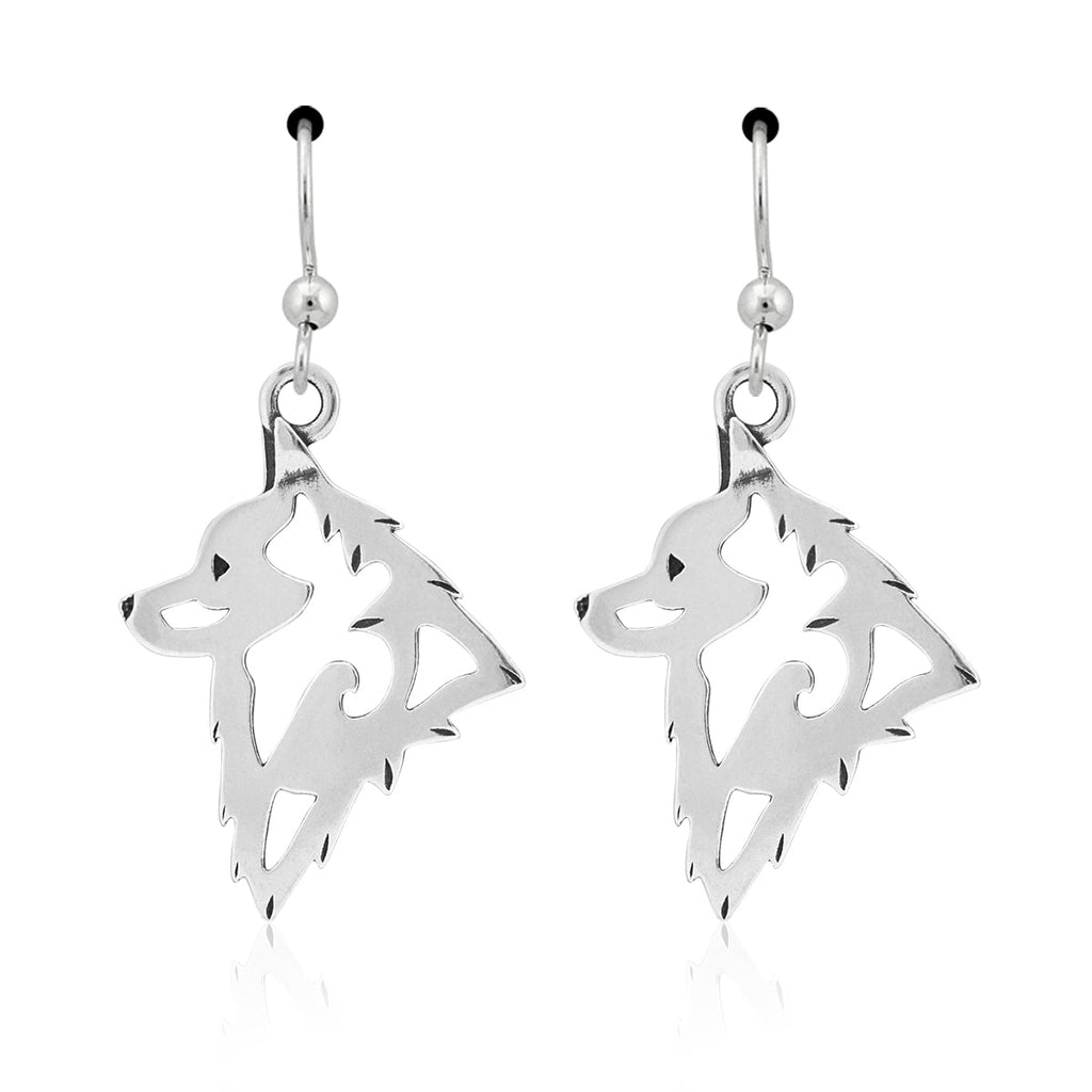 Schipperke Earrings in Sterling Silver