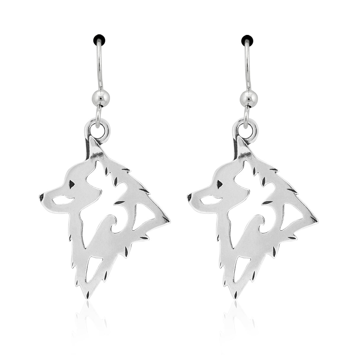 Schipperke Earrings in Sterling Silver