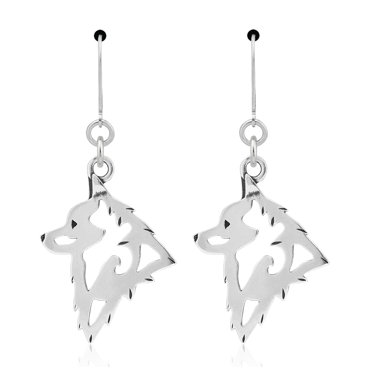 Schipperke Earrings in Sterling Silver