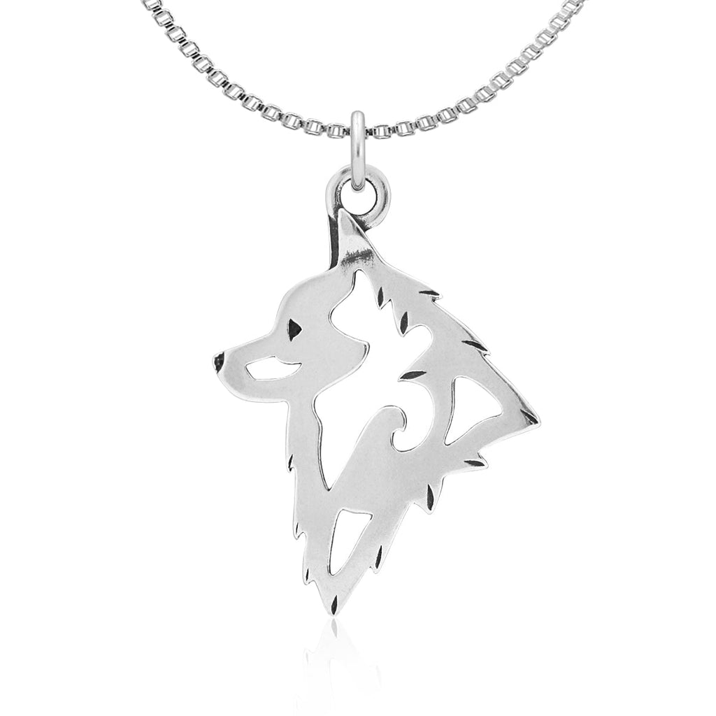 Schipperke Necklace in Sterling Silver