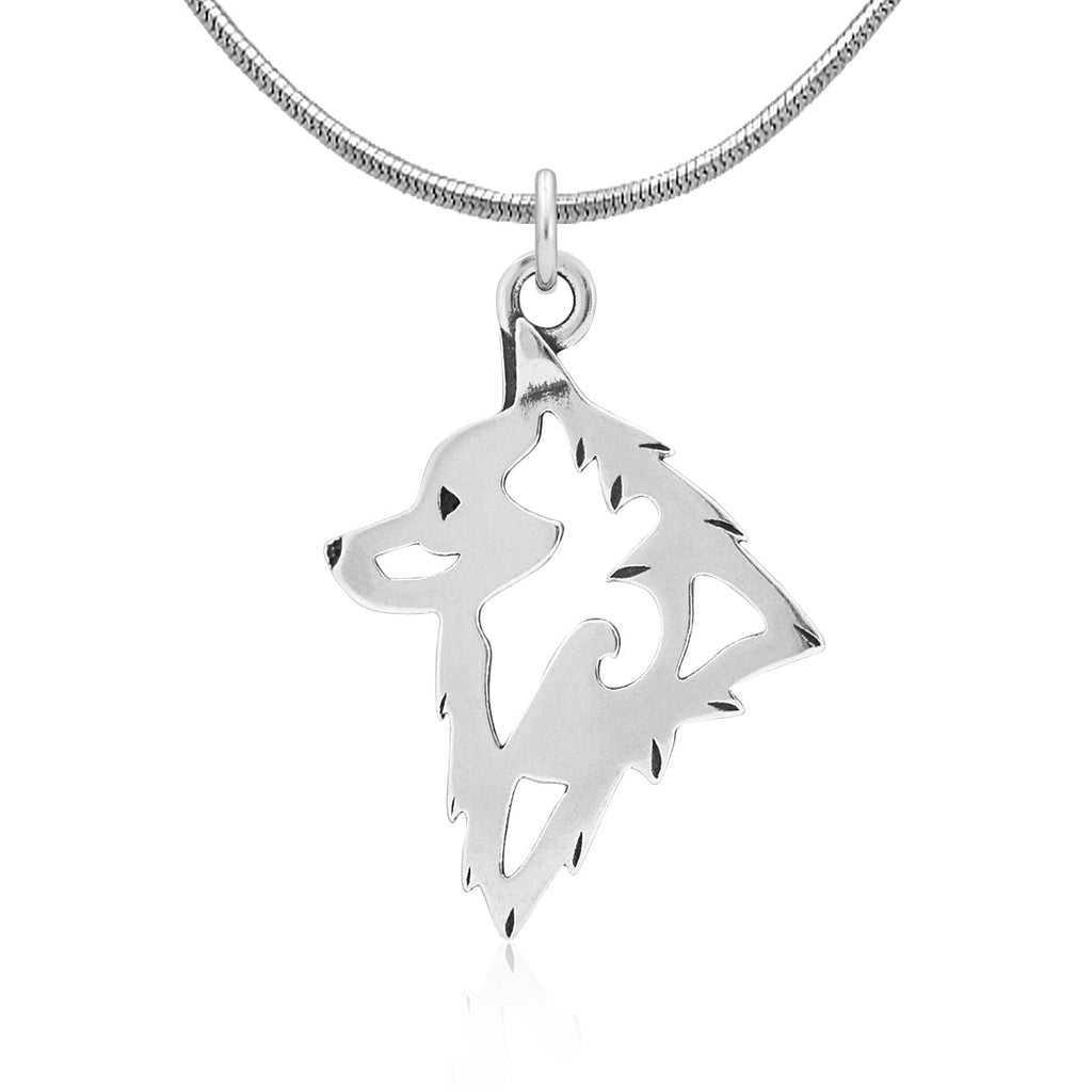 Schipperke Necklace in Sterling Silver