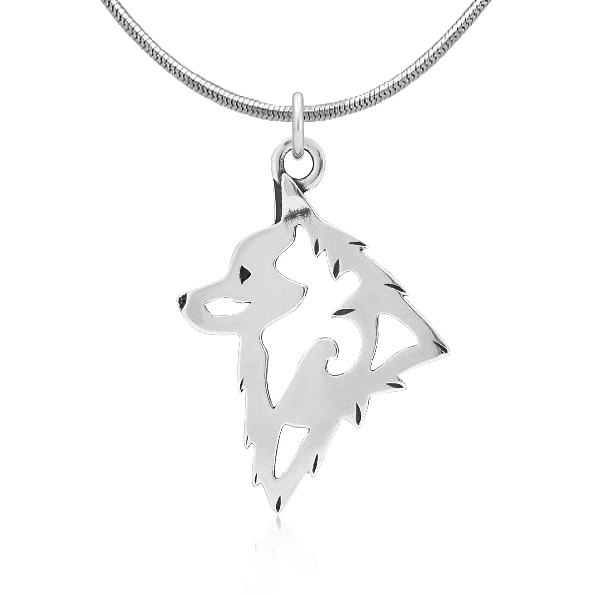 Schipperke Necklace in Sterling Silver
