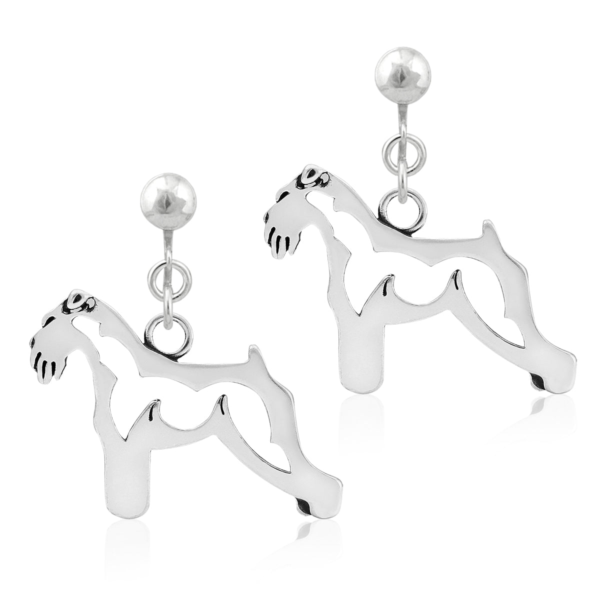 Sterling Silver Schnauzer Earrings