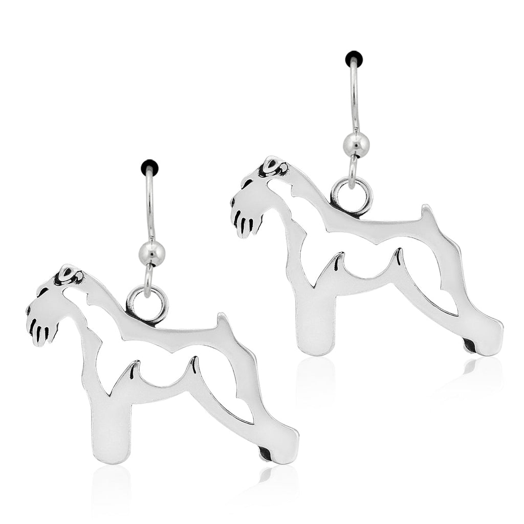 Sterling Silver Schnauzer Earrings