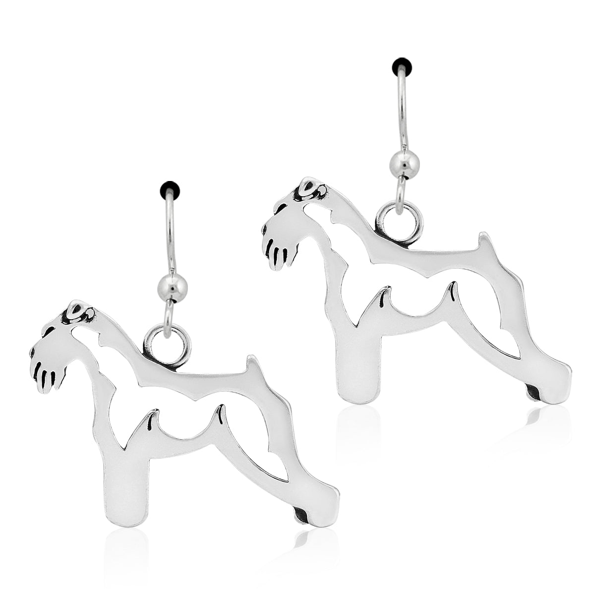 Sterling Silver Schnauzer Earrings