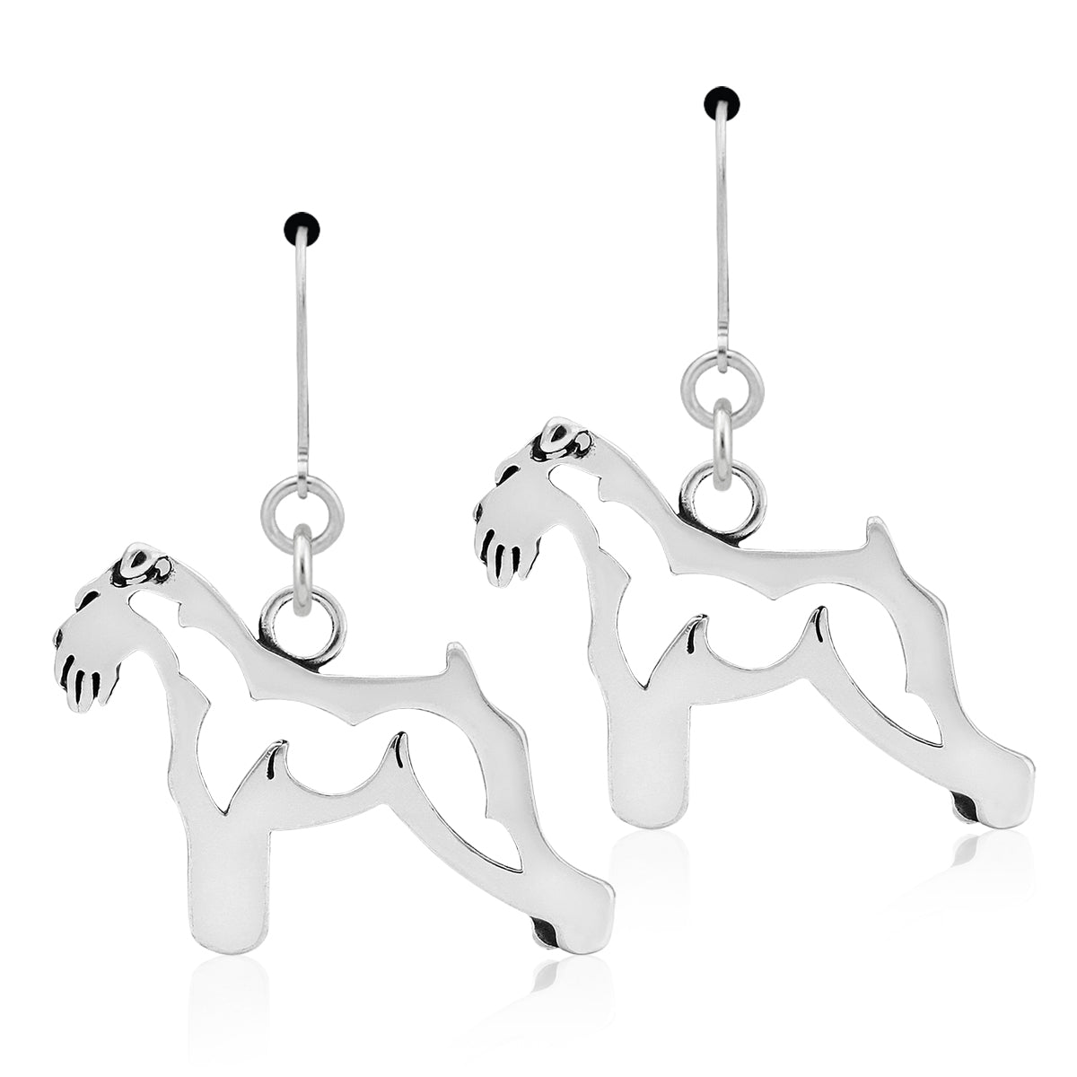 Sterling Silver Schnauzer Earrings
