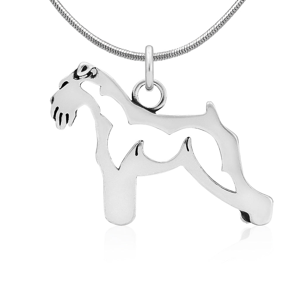 Sterling Silver Schnauzer Necklace Jewelry