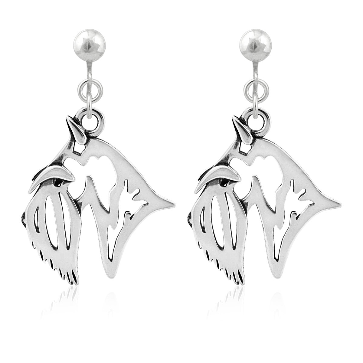 Scottish Terrier Earrings in Sterling Silver