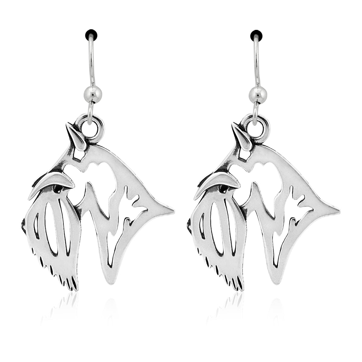 Scottish Terrier Earrings in Sterling Silver