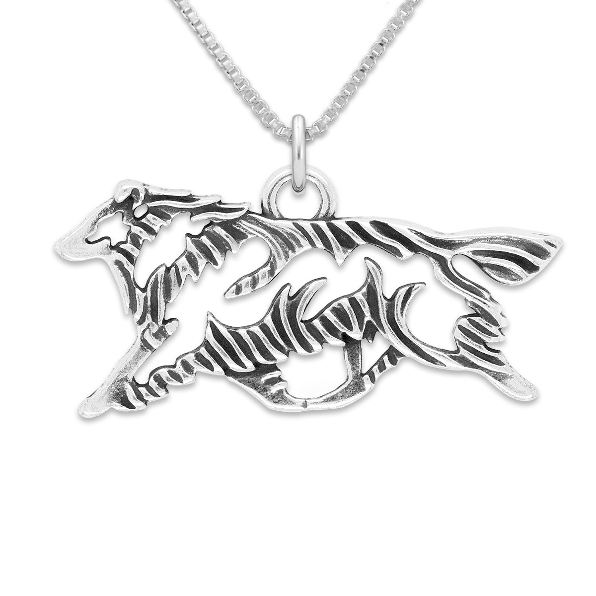 Sterling Silver Shetland Sheepdog Necklace Pendant