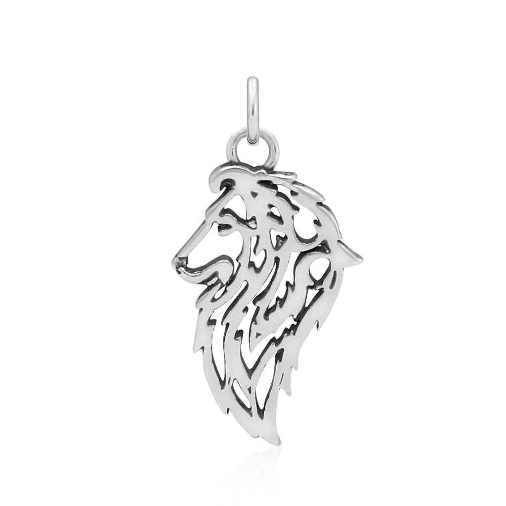 Shetland Sheepdog Necklace in Sterling Silver