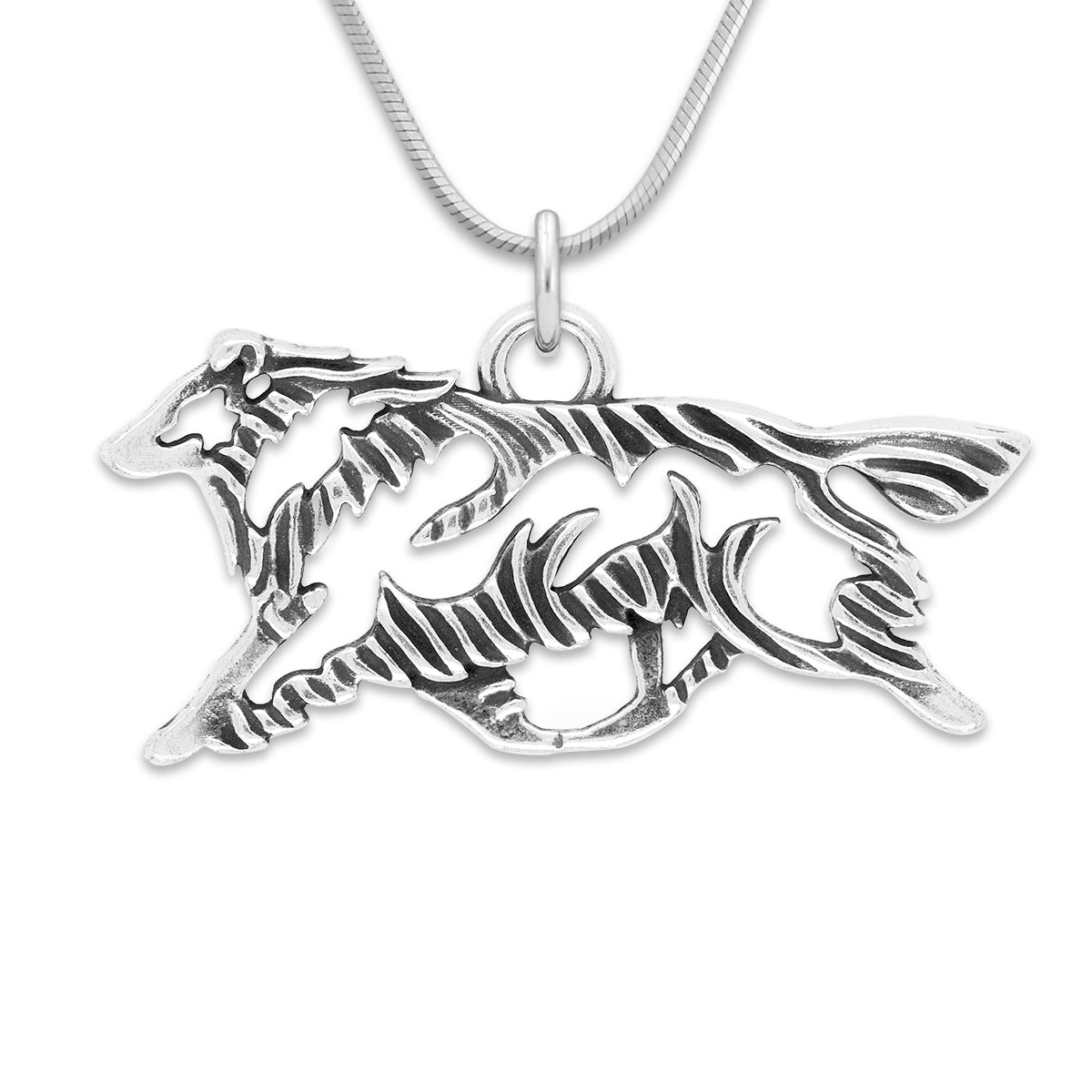 Sterling Silver Shetland Sheepdog Necklace Pendant