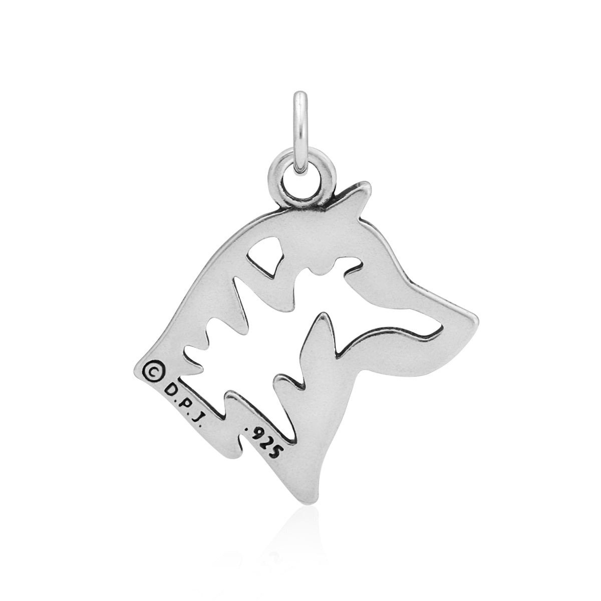 Shiba Inu Necklace in Sterling Silver