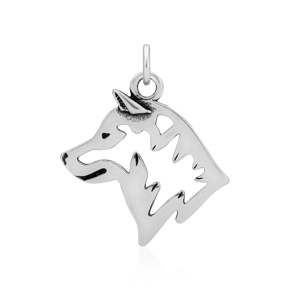 Shiba Inu Necklace in Sterling Silver