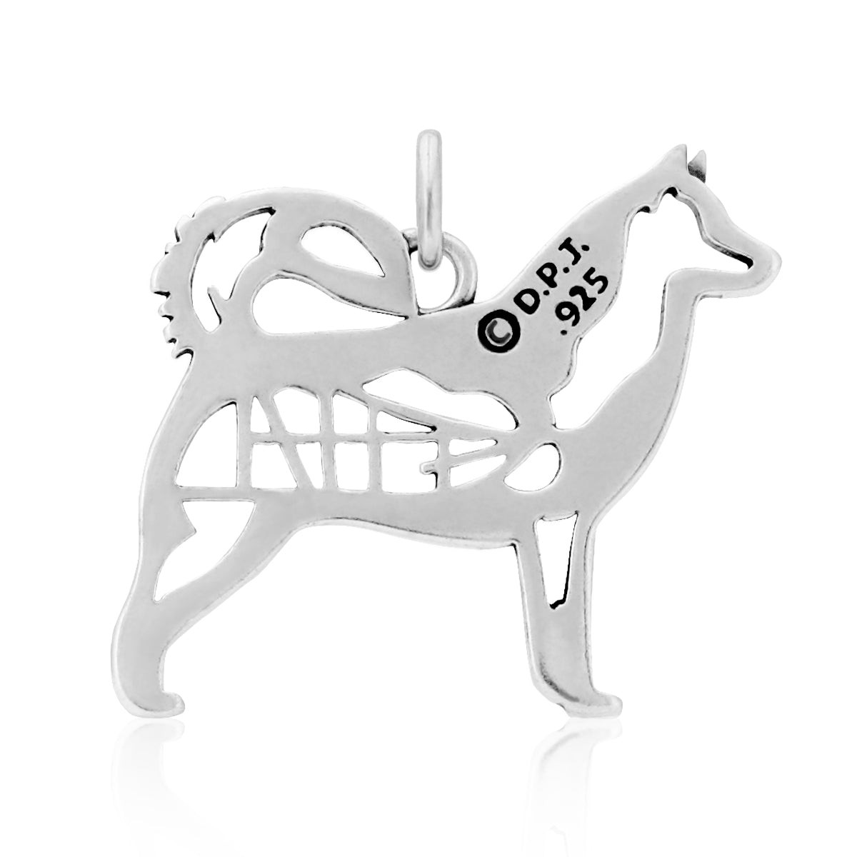 Sterling Silver Alaskan Malamute Necklace Jewelry