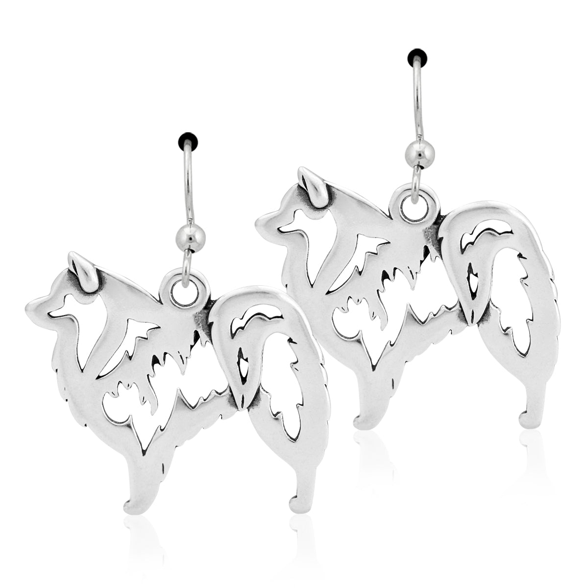 Sterling Silver American Eskimo Earrings