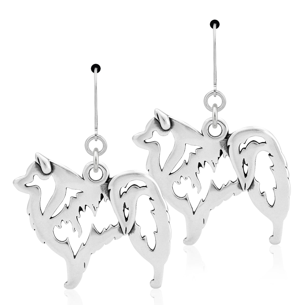 Sterling Silver American Eskimo Earrings