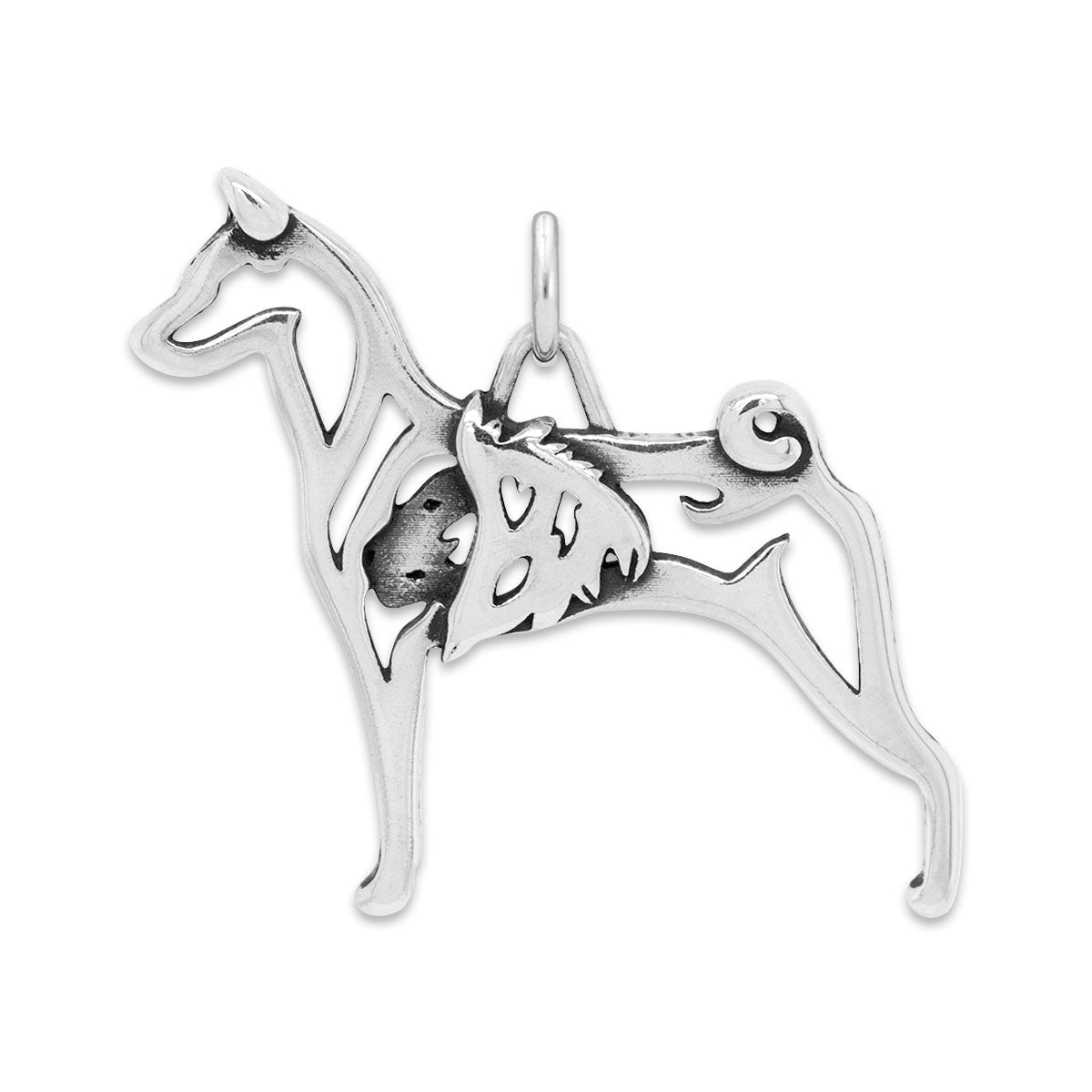 Sterling Silver Basenji Necklace Jewelry