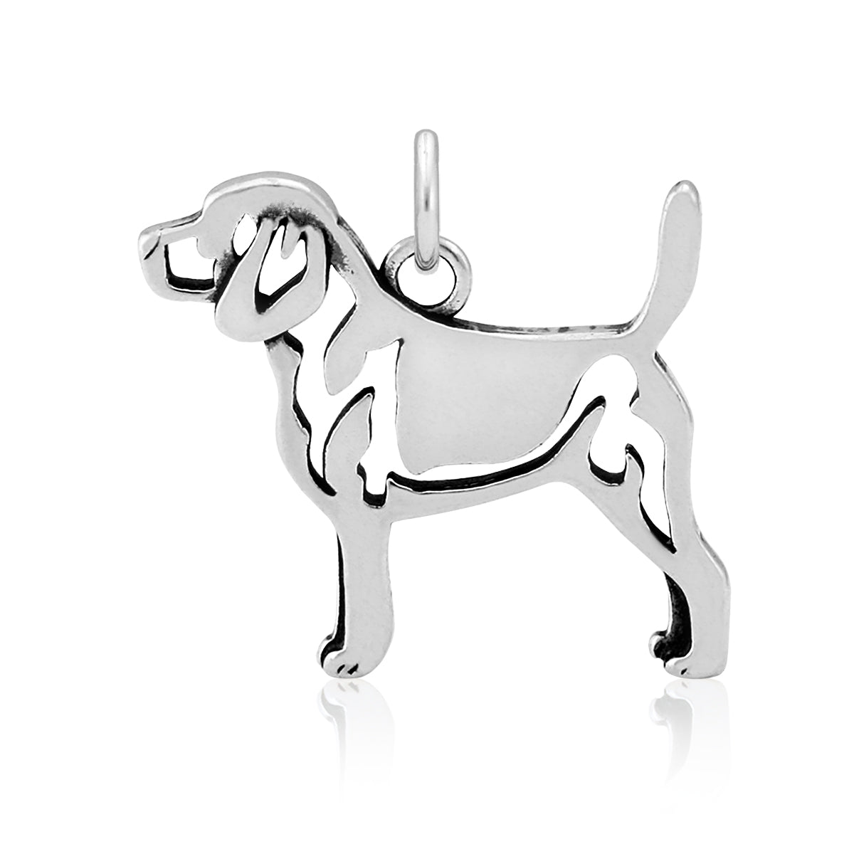 Sterling Silver Beagle Necklace Jewelry