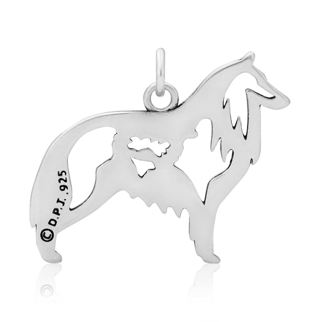 Sterling Silver Belgian Sheepdog Necklace Jewelry