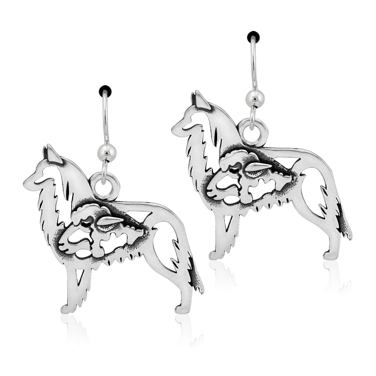 Sterling Silver Belgian Tervuren Earrings