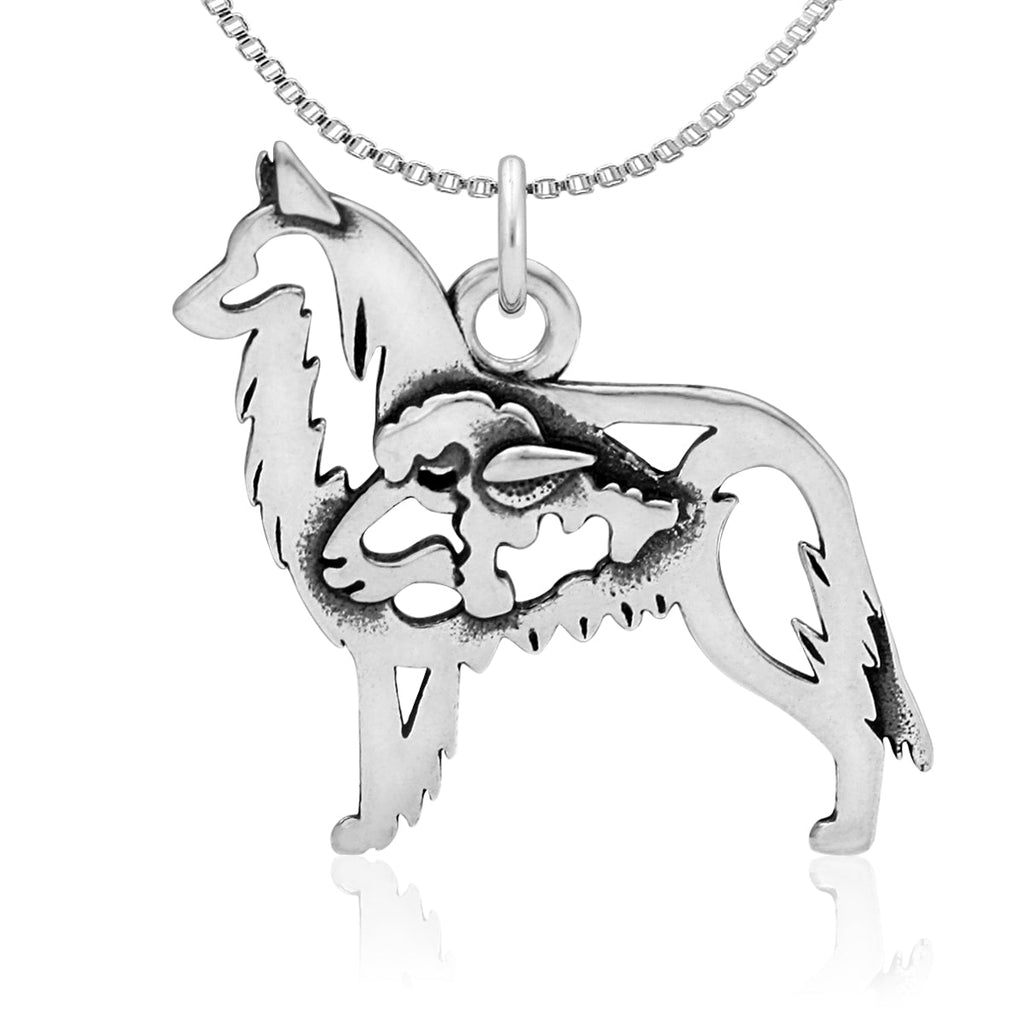 Sterling Silver Belgian Tervuren Necklace Jewelry