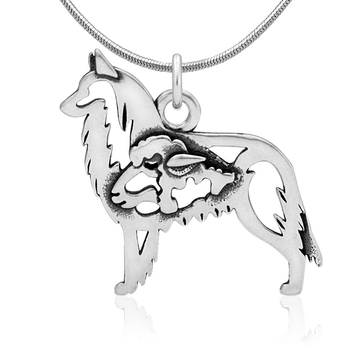 Sterling Silver Belgian Tervuren Necklace Jewelry