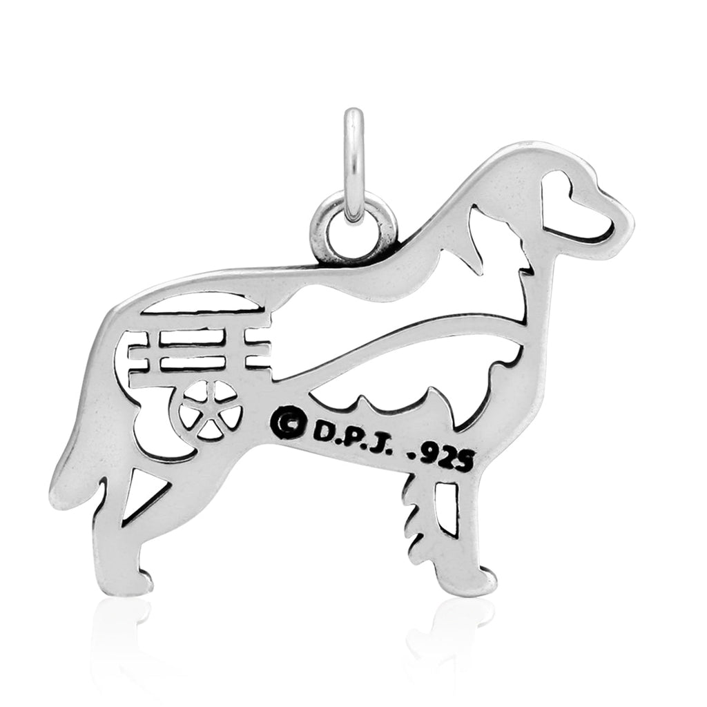Sterling Silver Bernese Mountain Dog Necklace Jewelry