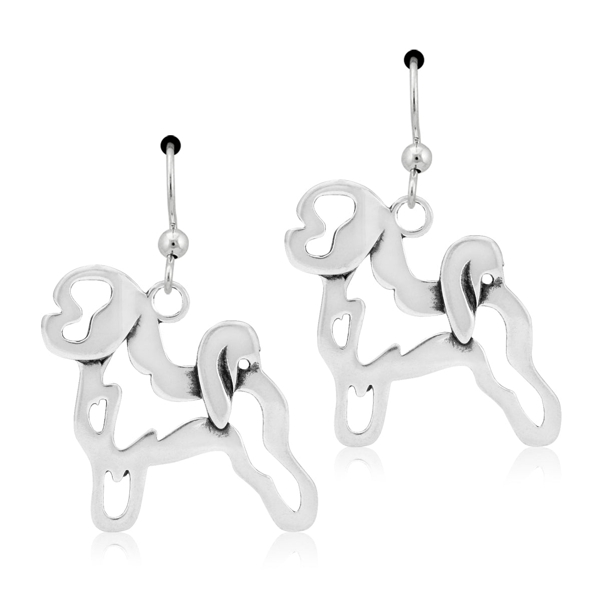 Sterling Silver Bichon Frise Earrings