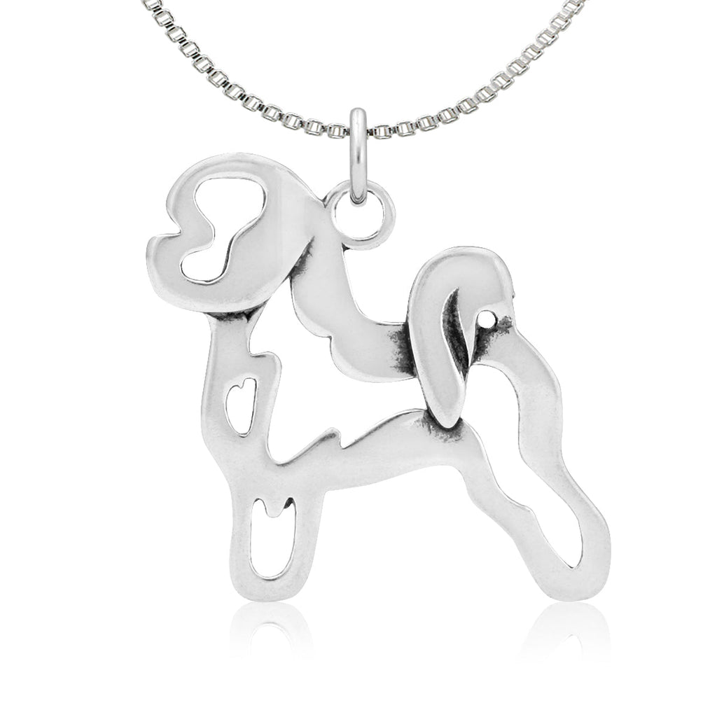 Sterling Silver Bichon Frise Necklace Jewelry