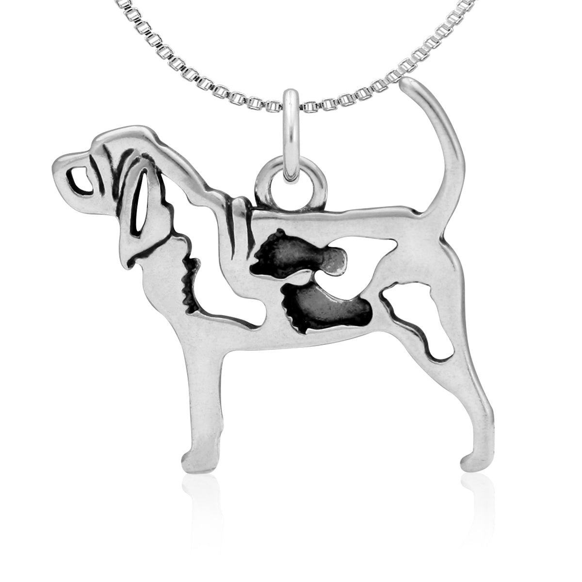 Sterling Silver Bloodhound Necklace Jewelry