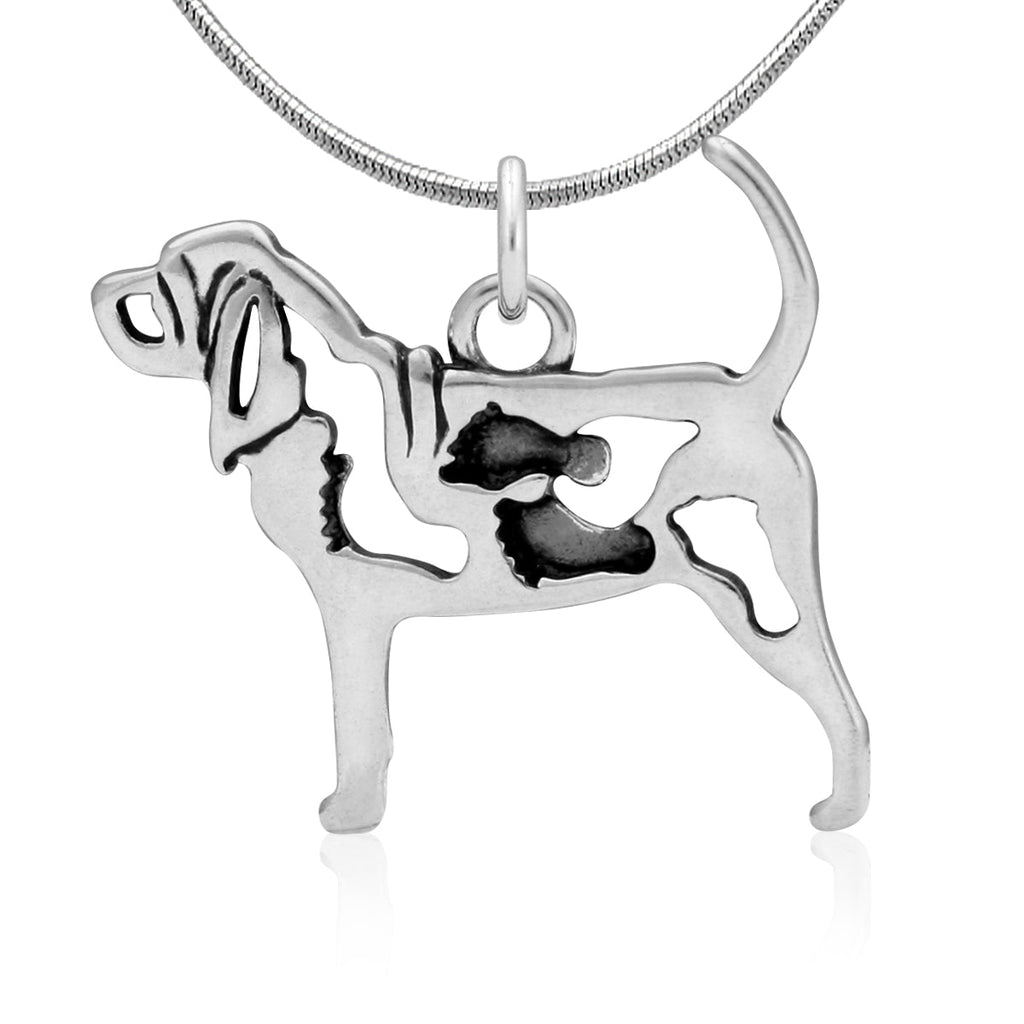 Sterling Silver Bloodhound Necklace Jewelry