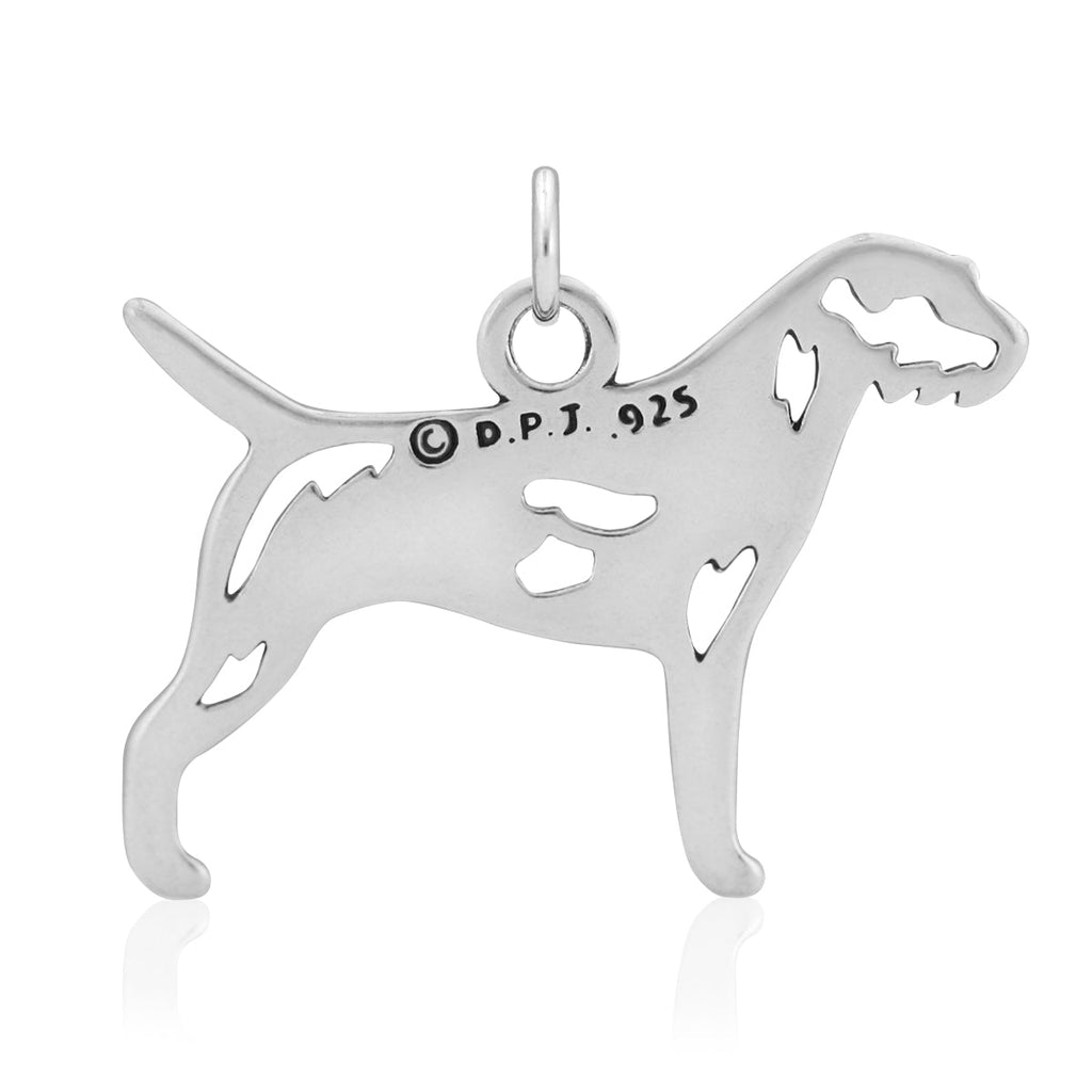 Sterling Silver Border Terrier Necklace Jewelry