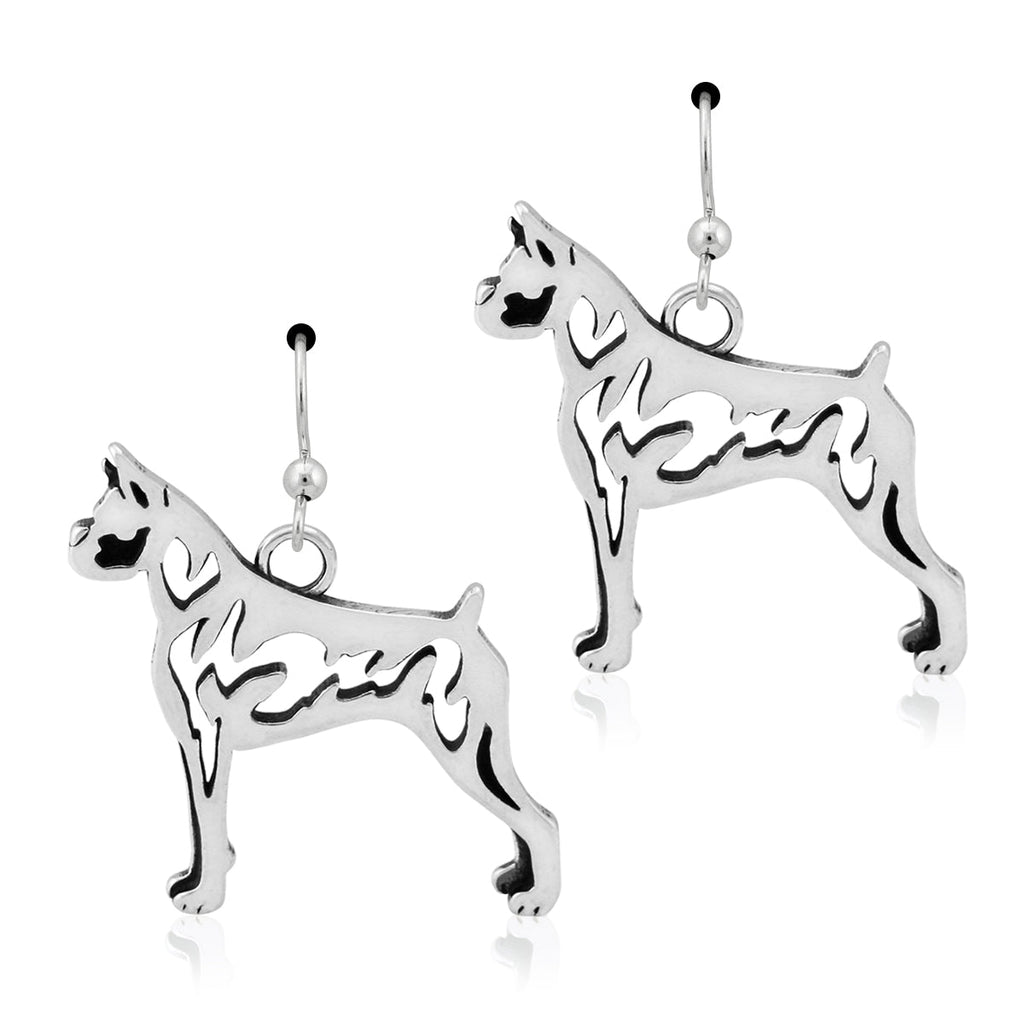 Sterling Silver Boxer Earrings