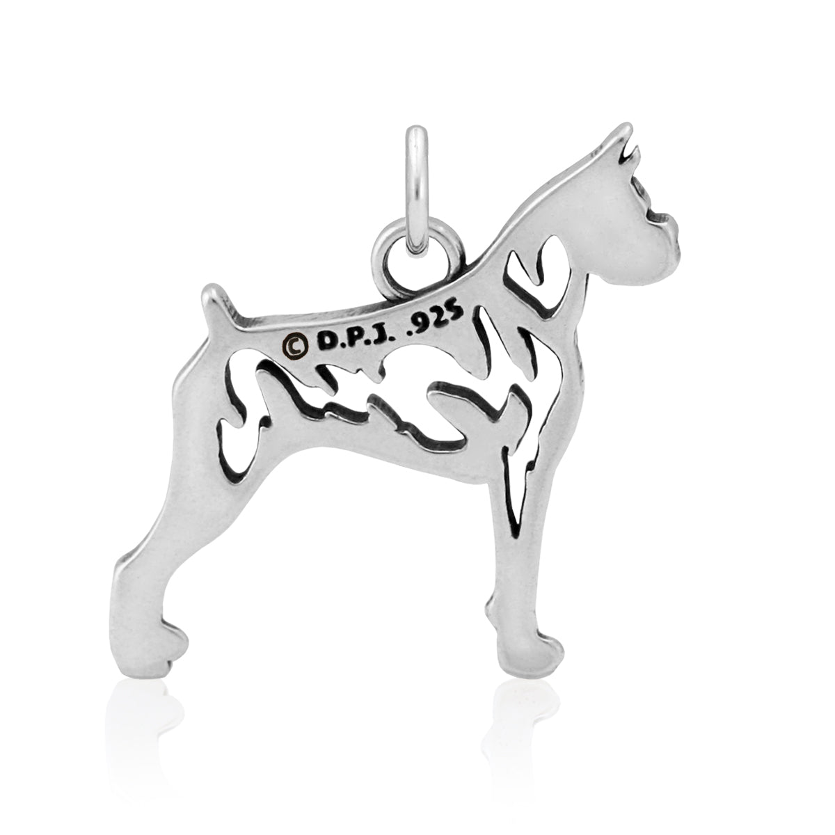 Sterling Silver Boxer Necklace Jewelry
