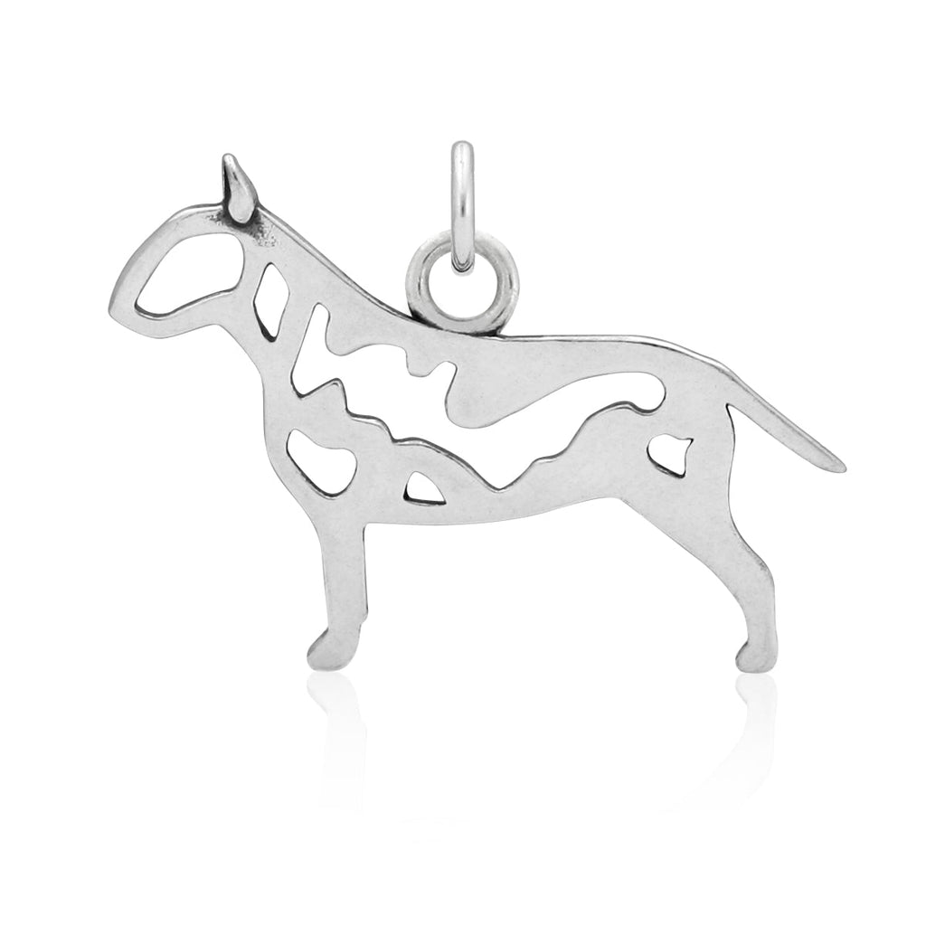 Sterling Silver Bull Terrier Necklace Jewelry