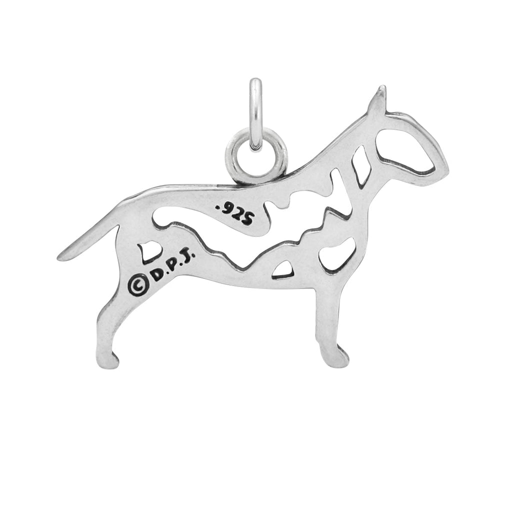 Sterling Silver Bull Terrier Necklace Jewelry