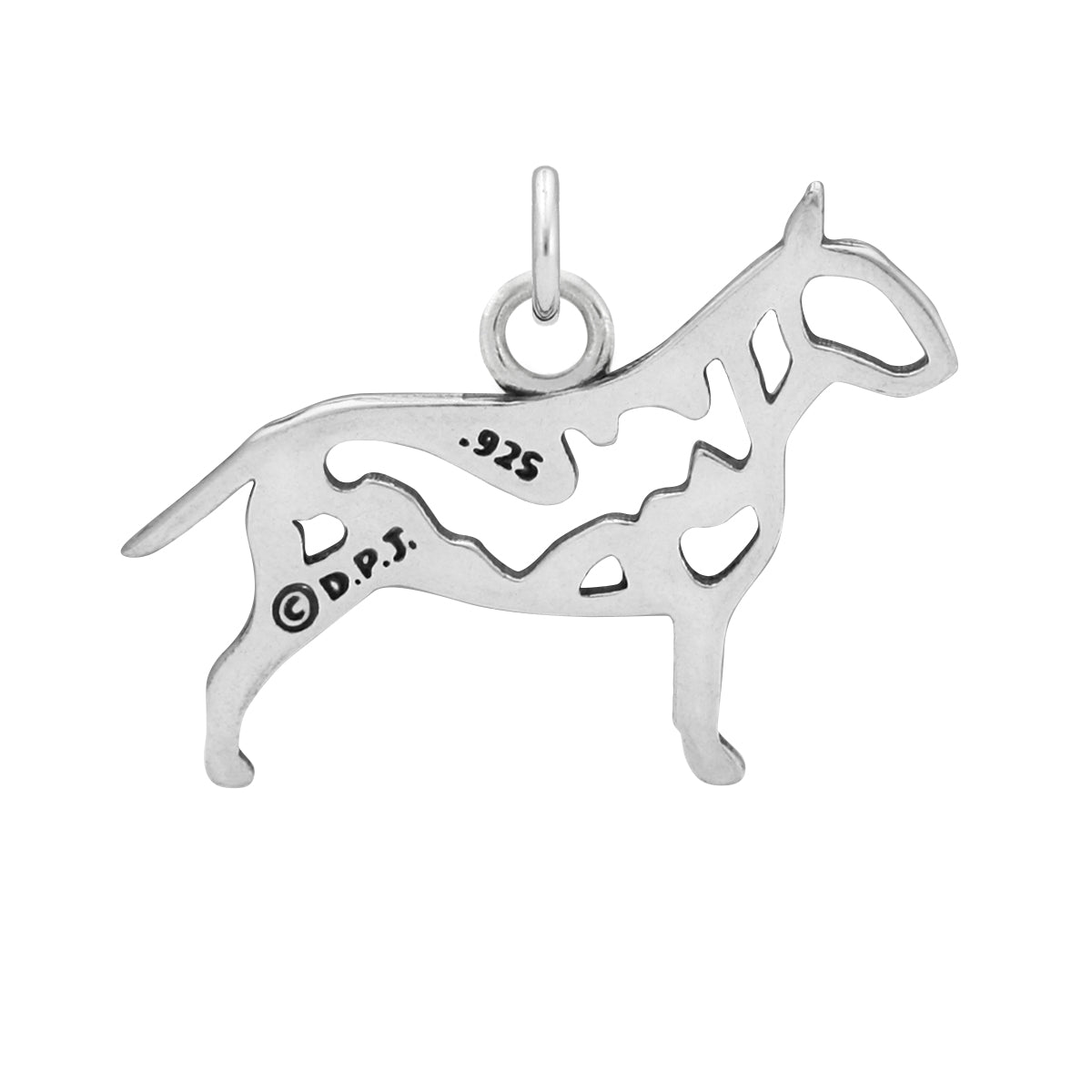 Sterling Silver Bull Terrier Necklace Jewelry
