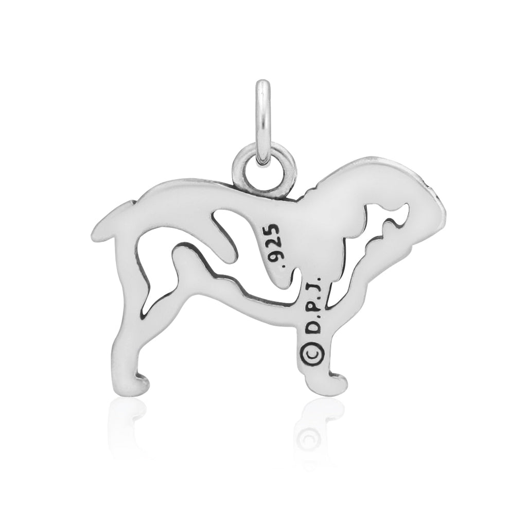 Sterling Silver Bulldog Necklace Jewelry