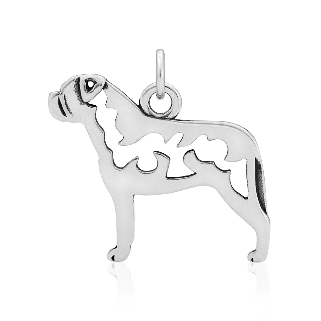 Sterling Silver Bullmastiff Necklace Jewelry