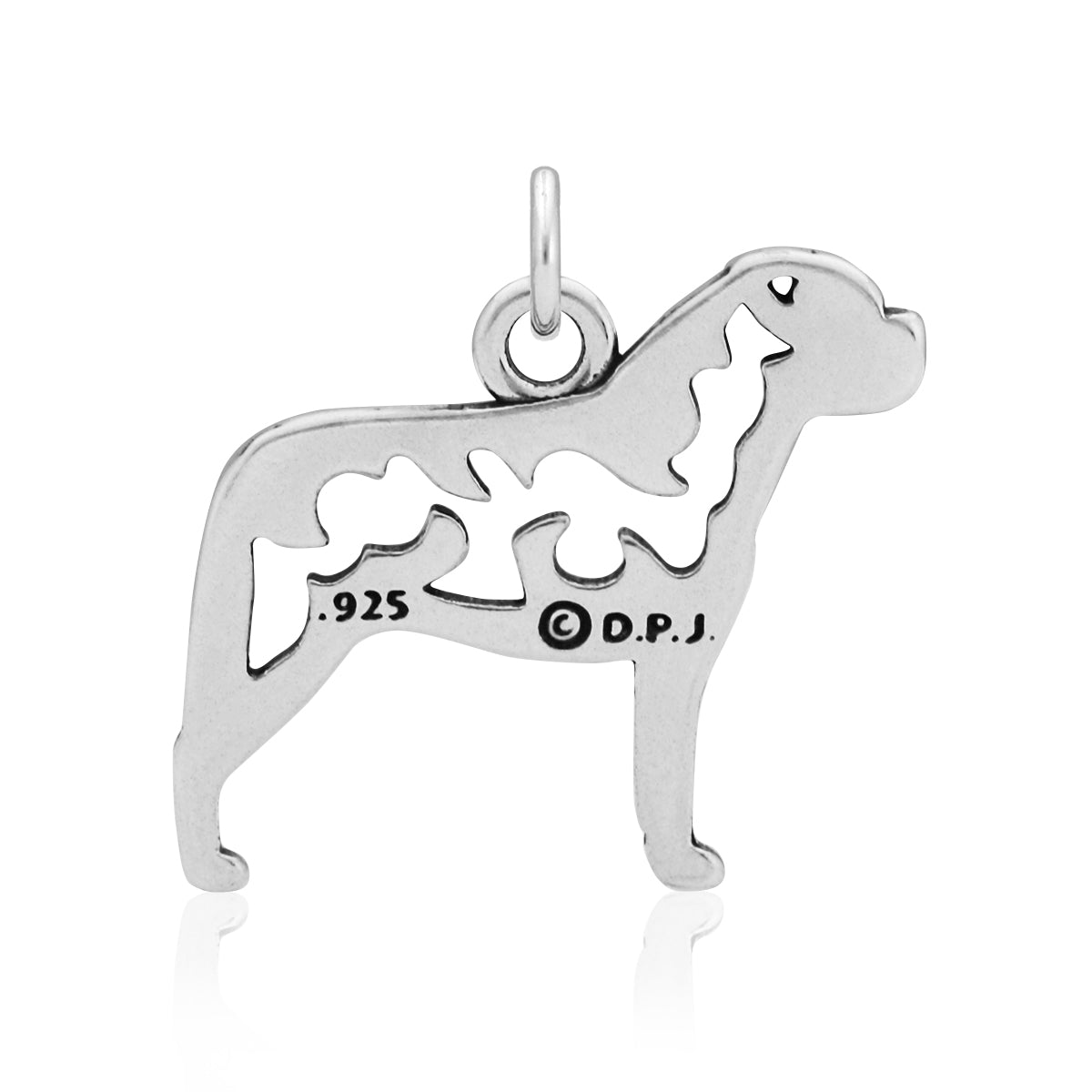 Sterling Silver Bullmastiff Necklace Jewelry