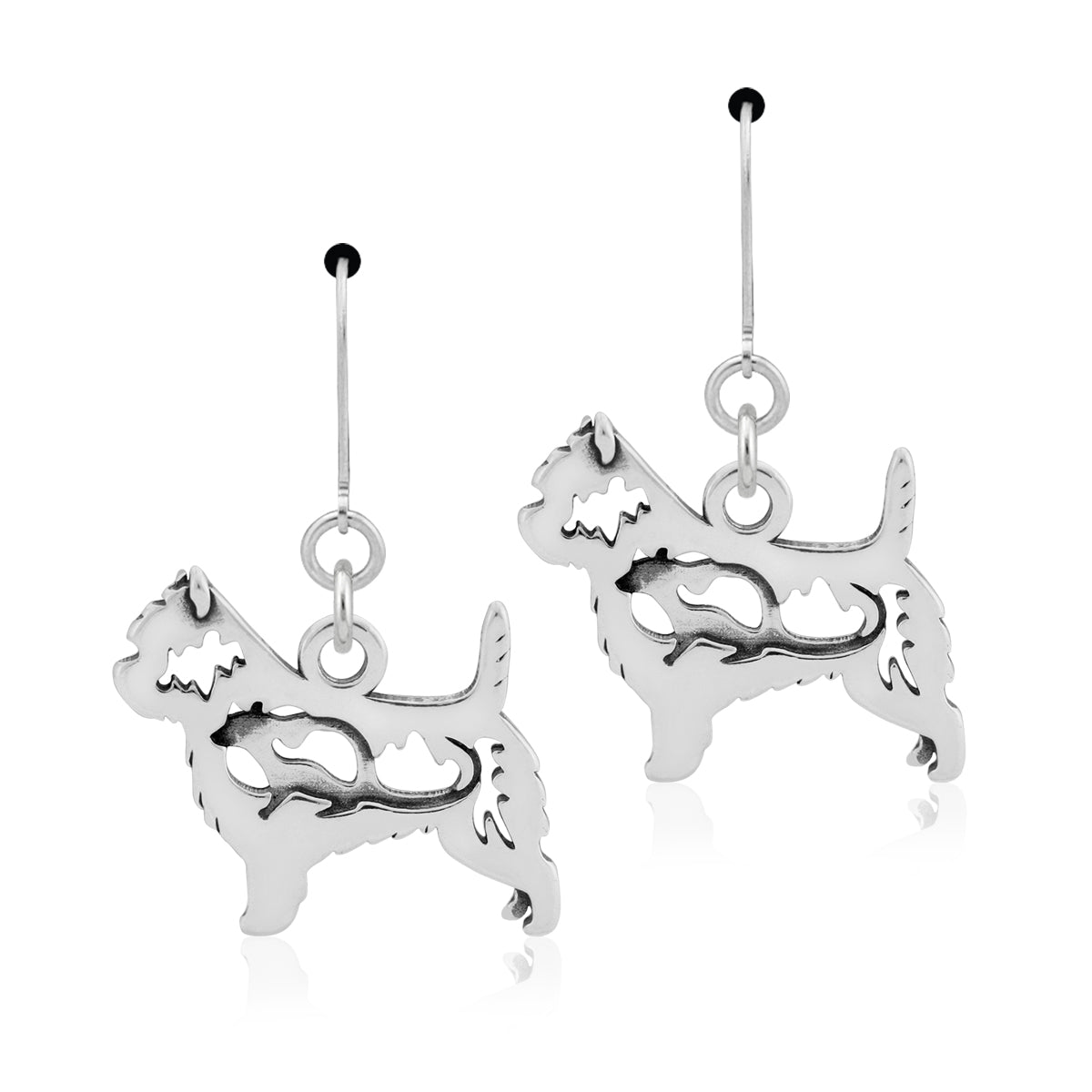 Sterling Silver Cairn Terrier Earrings