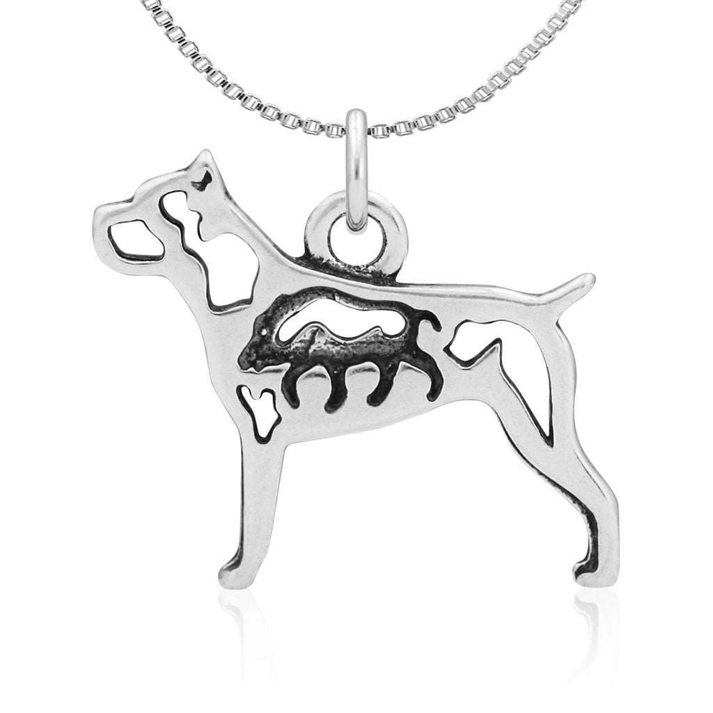 Sterling Silver Cane Corso Necklace Jewelry